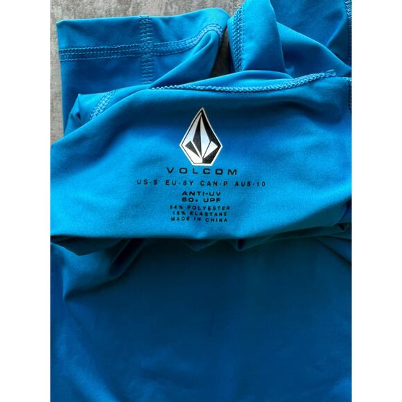 VOLCOM Kids Lido Short Sleeve Rashguard Toddler Blue Surf Anti UV 50+ UPF S NEW - Picture 3 of 6